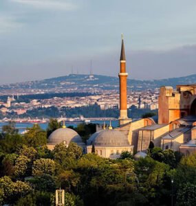 Hagia Sophia in Istanbul, a landmark often featured in Turkey travel tips.