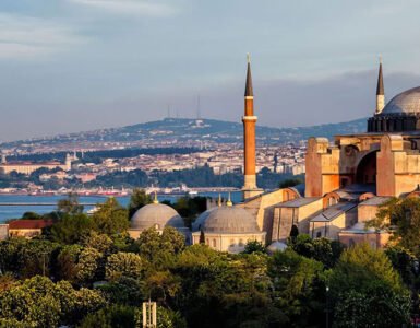 Hagia Sophia in Istanbul, a landmark often featured in Turkey travel tips.