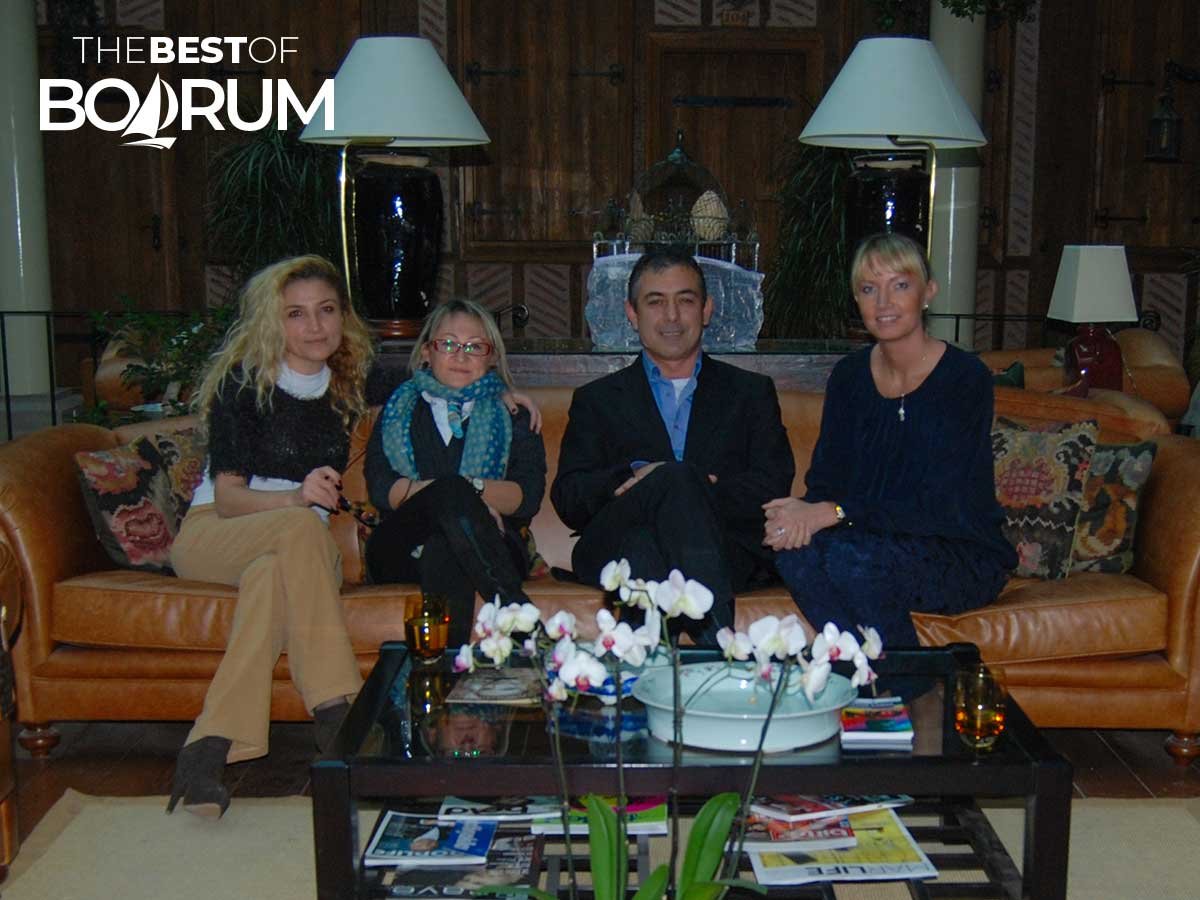 Group photo of the TEDx Ankara organising team seated indoors during an early event